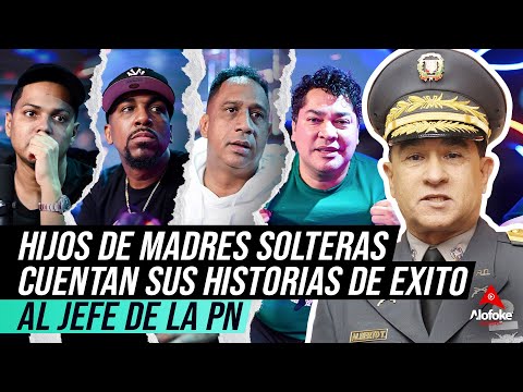 HIJOS DE MADRES SOLTERAS CUENTAN SUS HISTORIAS DE EXITO AL DIRECTOR DE LA POLICIA NACIONAL!!!