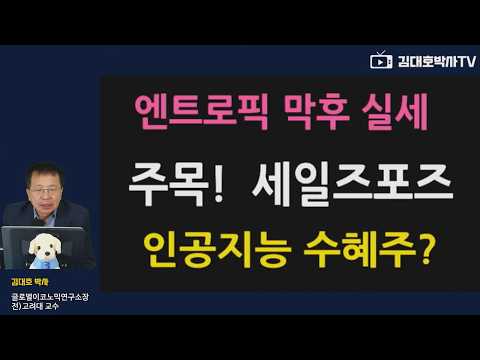 [뉴욕증시 <strong>추천주</strong>] 엔트로픽이 직접 찍은 "인공지능 최대 수혜주"  세일즈포스 ...#김대호박사