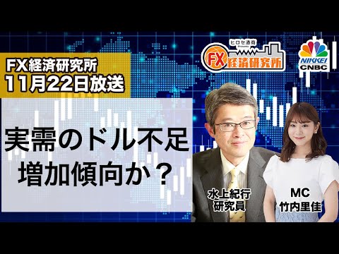 11月22日放送 『FX経済研究所』（実需のドル不足増加傾向か？）日経CNBC