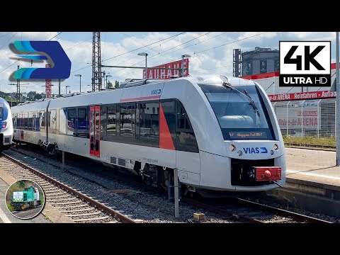 [4K] VIAS LINT VT12 02 departs from Wuppertal-Oberbarmen!