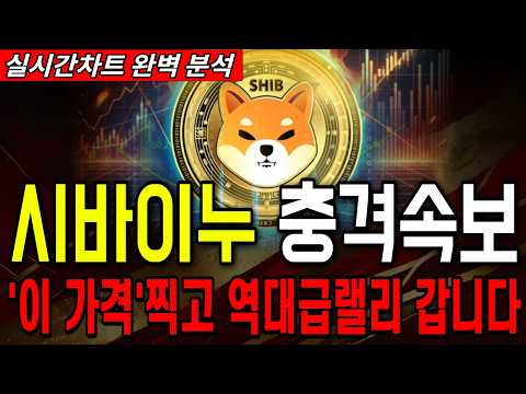 [<strong>시바이누</strong> 코인전망] 반드시 '이 <strong>가격</strong>' 다시 준비하세요!! 지금 선택에 따라 결과가 달라집니다. #시바이누코인 #시바이누전망 #시바이누분석