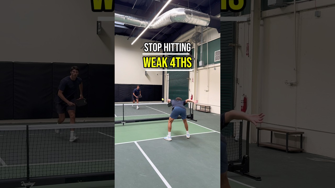 Do THIS to Hit Better Fourth Balls! #pickleball #pickleballtips