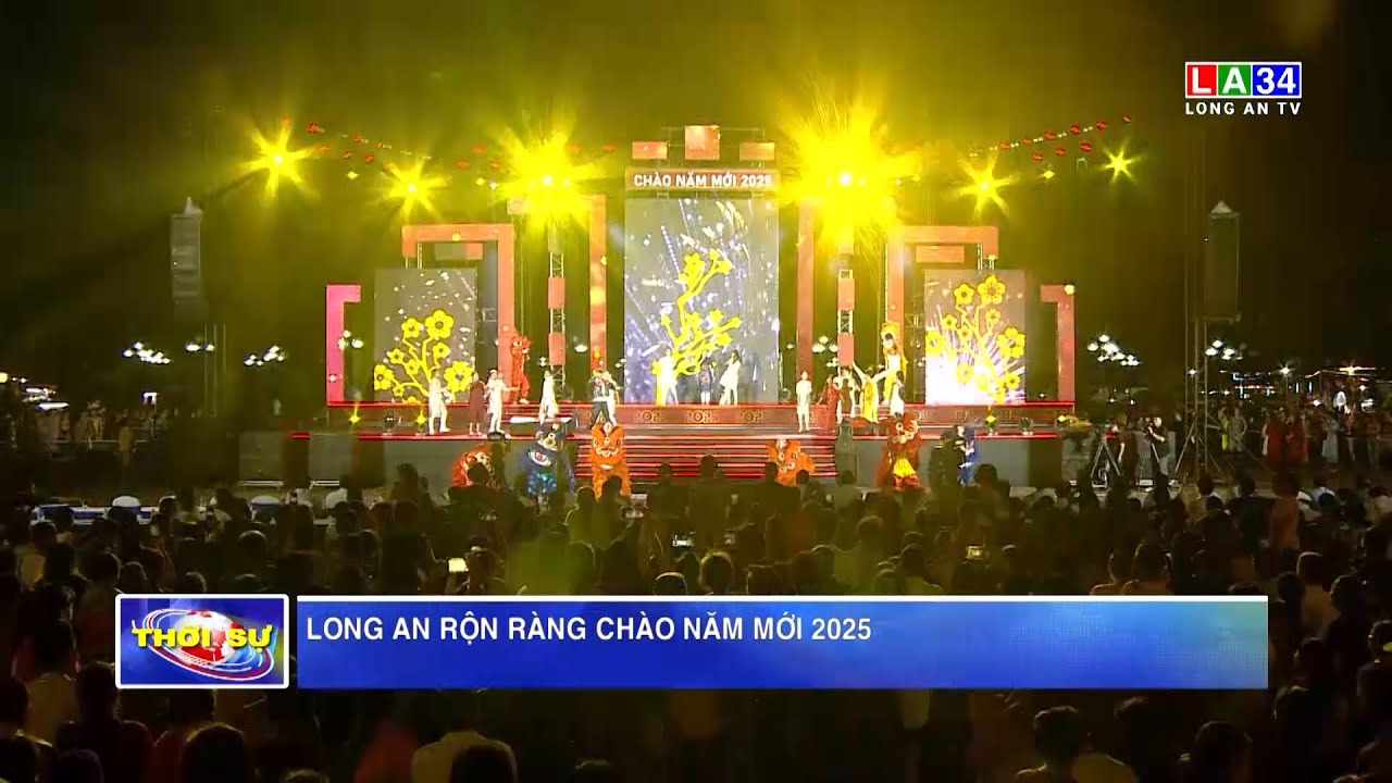 Long An rộn ràng chào năm mới 2025