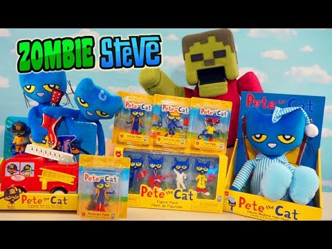 PETE the CAT Huge TOY & PLUSH Book Unboxing! Zombie Steve