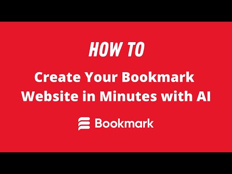 video Bookmark Website Builder