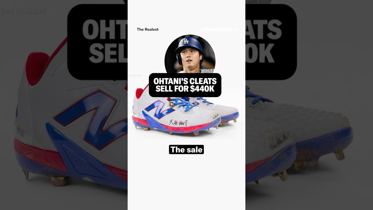 Ohtani's New Balance cleats sell for $440K. ⚾️