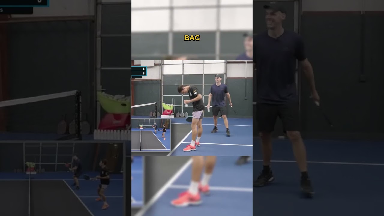Bagged and spilled 😂 #pickleball #athlete #sports #explore #shorts
