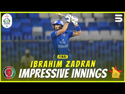 Ibrahim Zadran's Match-Winning 70 Runs | <strong>AFG</strong> vs ZIM | Final | Match 4 | ODI Tri-Series <strong>2026</strong> | M9R1K