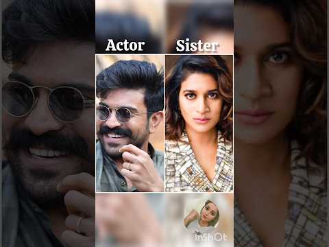 south indian actors Ram Charan and their sister 💜 comments your favourite actor #like #south #actor