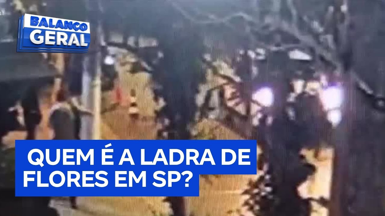 Mulher furta flores raras no Campo Belo zona sul de São Paulo