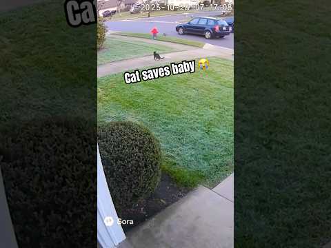 Cat Saves Baby 😭🐾