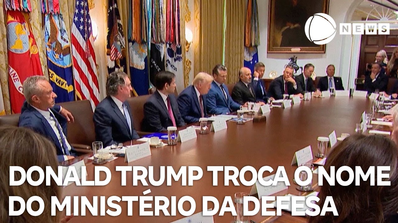 Donald Trump troca o nome do Ministério da Defesa do país