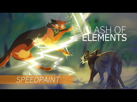 CLASH OF ELEMENTS - OC Speedpaint