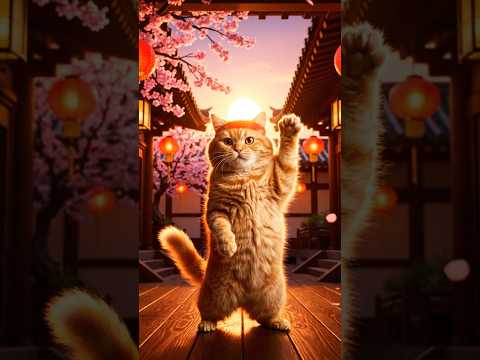 쿵후 고양이 권법냥냥이 a kung fu cat カンフー猫 #viral #aianimals #shorts