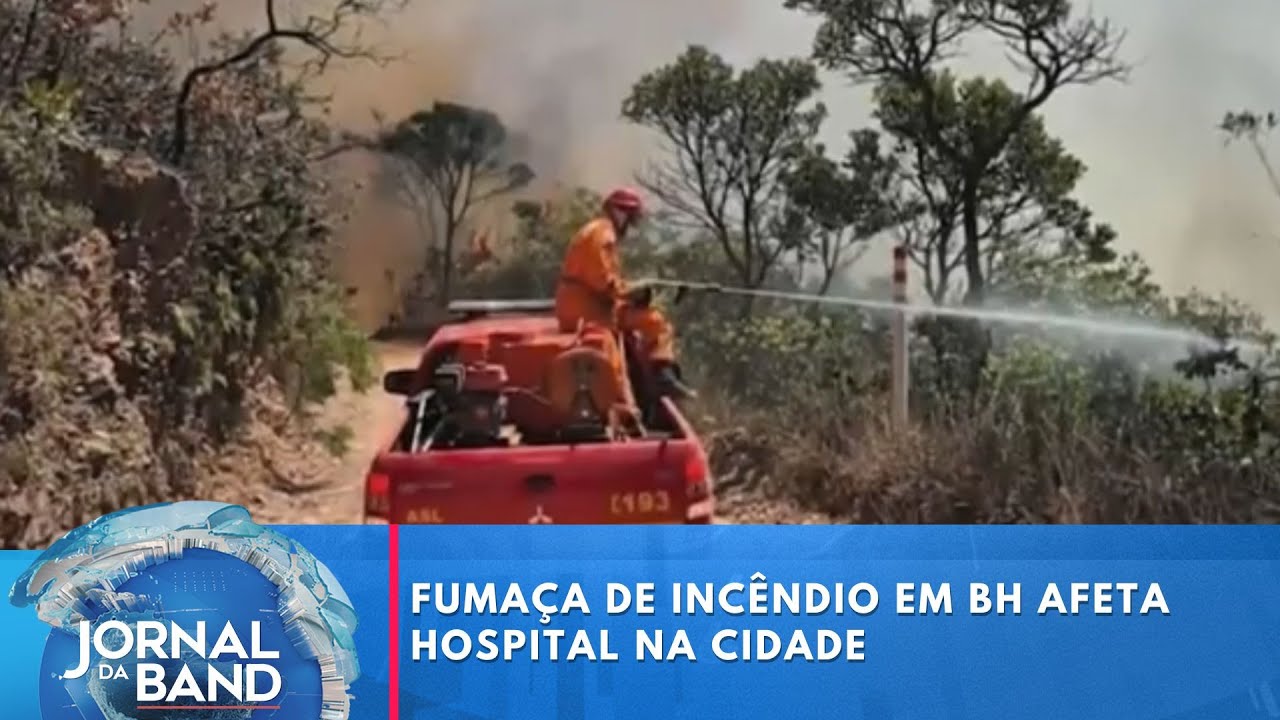 Fumaça de incêndio em BH afeta hospital na cidade