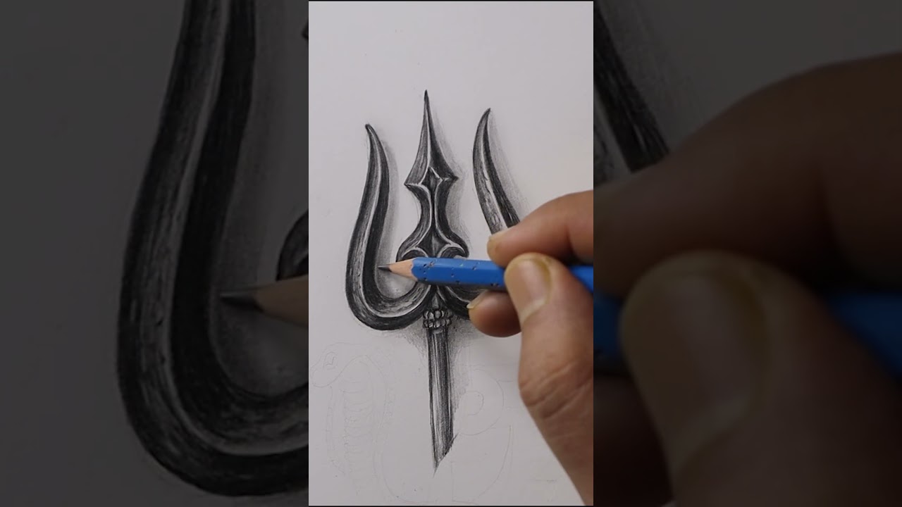 Mahadev Drawing- Part 1 #shorts #shortsfeed #mahadev #shiv #shankar #drawingtutorial