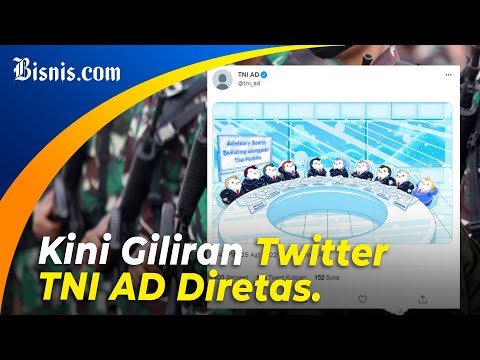 Akun Twitter TNI AD Diretas jadi Penuh Pinguin