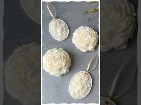 🕯️簡単可愛いシンプルなソイフラワーキャンドル作り♡#ハンドメイド #ソイキャンドル#フラワーキャンドル#candlemaking #アロマワックスサシェ