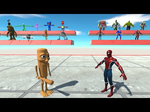 Tung Tung Tung Sahur vs Superhero |1vs1| - Animal Revolt Battle Simulator
