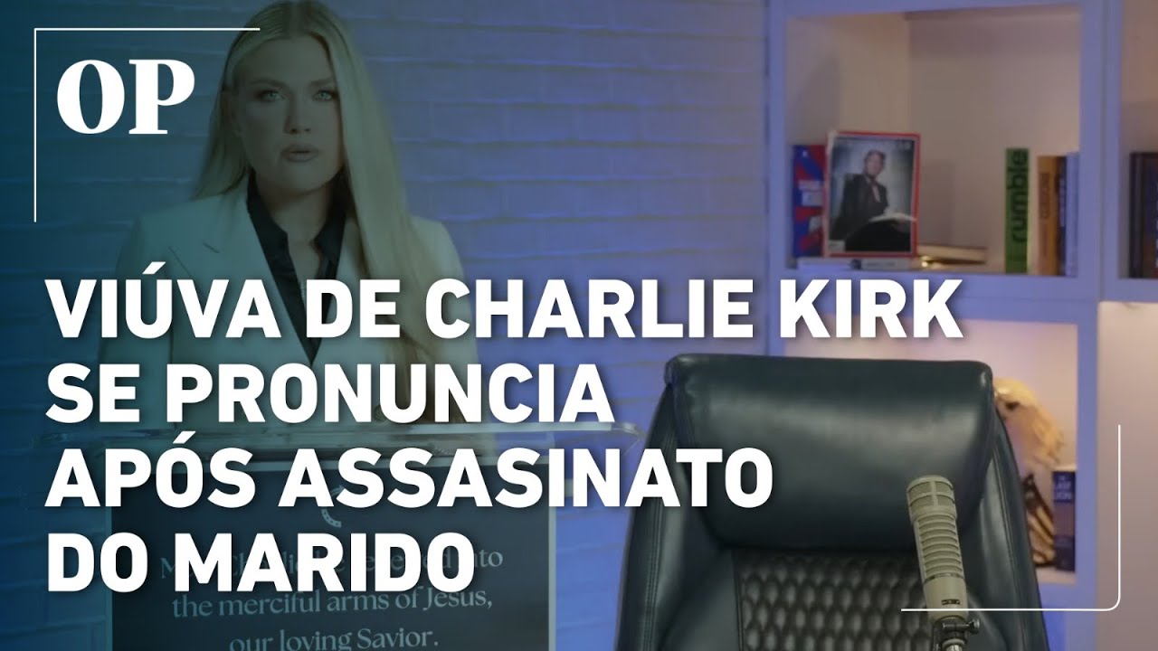 Erika Kirk, viúva de Charlie Kirk, se pronuncia pela primeira vez sobre assassinato do marido