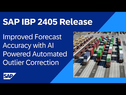 Improved Forecast Accuracy with AI-Powered Automated Outlier Correction | SAP IBP 2405