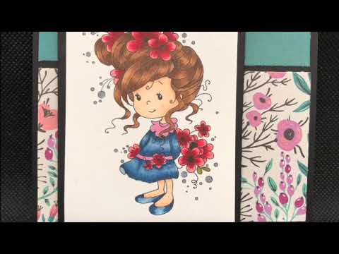 Whimsy BDay Card. #satmornmakes (E5-20230
