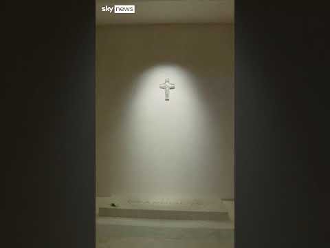 Pope’s tomb inside Mary Major Basilica in Rome