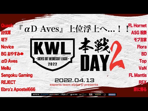 【荒野行動】KWL 本戦 4月度 DAY2 開幕【αD Aves 浮上へ...！！】実況：Bocky＆柴田アナ