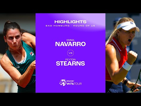 Emma Navarro vs. Peyton Stearns | 2024 Bad Homburg Round of 16 | WTA Match Highlights