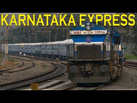 NOSTALGIA !! GRAND DIESEL hauled KARNATAKA EXPRESS | Blue ICF Coaches | Golden Moments !!