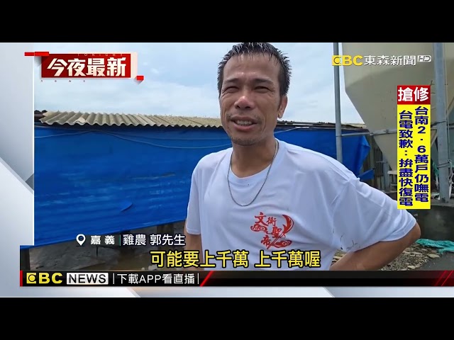 蛋雞場遭電桿壓毀！ 5萬隻雞剩1萬隻 損失上千萬@newsebc