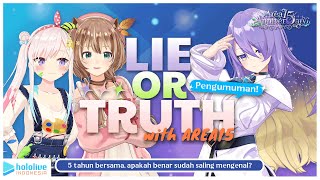 【#AREA15_anniver5ary】LIE or TRUTH game?! Apakah Risu, Moona dan Iofi s