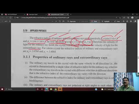 Applied Physics {Monday's class 24-05-2021} Clarifying doubts regarding Polarization - Review video