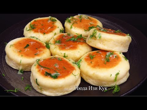 БУЛОЧКИ как ПУХ без ДРОЖЖЕЙ и ЗАМОРОЧЕК на СКОВОРОДЕ Быстрые Чесночные булочки к обеду Люда Изи Кук