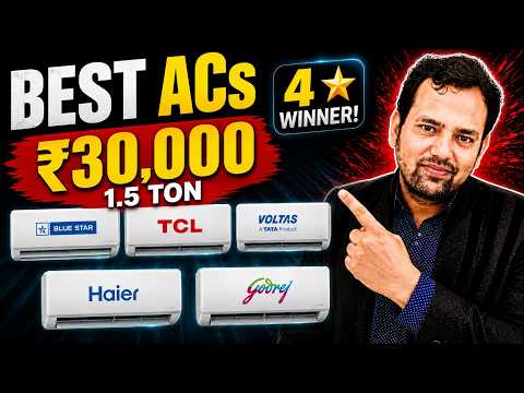 Top 5 Best 1.5 Ton AC Under 30000 (2026) | 3-Star & 4-Star Inverter AC in India Upto 30k