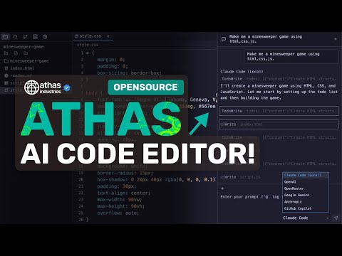 Athas AI Editor + Claude Code: BYE Cursor, VS Code! This SUPER FAST Opensource AI Editor is CRAZY!