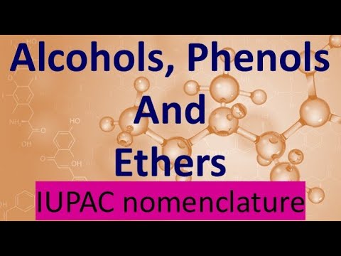 Alcohols, Phenols and ethers, 12th class, inter 2nd year IUPAC and Common names, in simple telugu