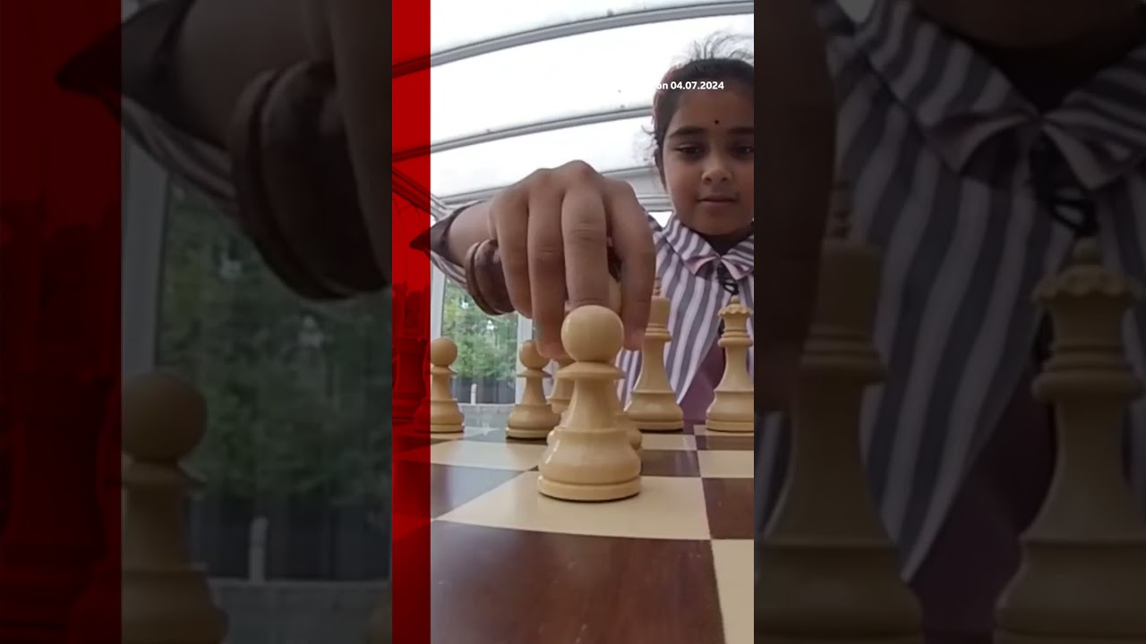 Bodhana Sivanandan, 9, is the youngest chess player ever to represent England. #Chess #BBCNews