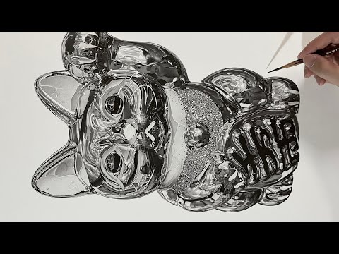 鉛筆画 招き猫を描いてみた / Pencil Drawing a Beckoning Cat