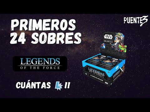 Mis primeros 24 SOBRES de LEYENDAS de la FUERZA || STAR WARS UNLIMITED