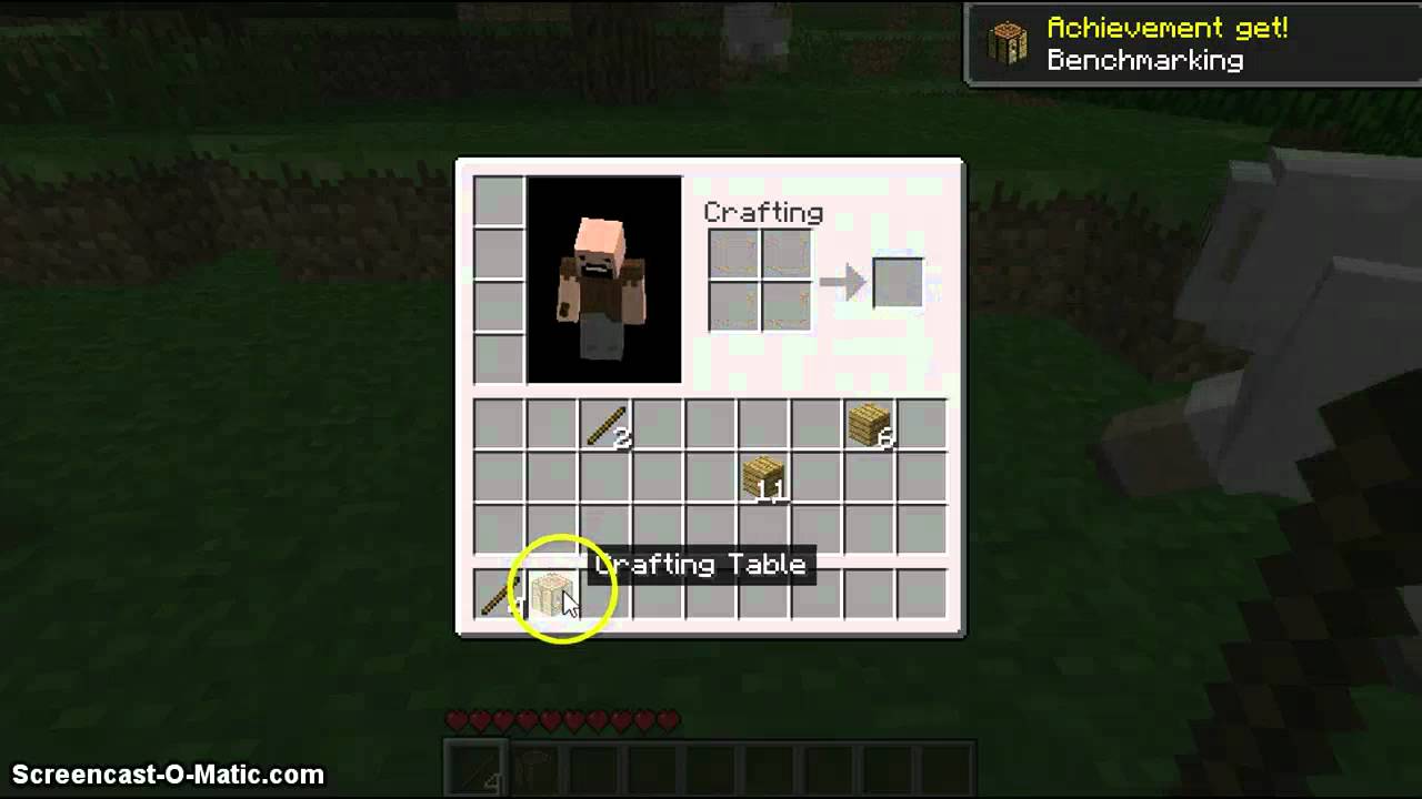 how-to-create-a-wooden-axe-on-minecraft-youtube