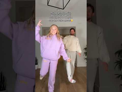 dad tries to keep up with professional dance daughter😂