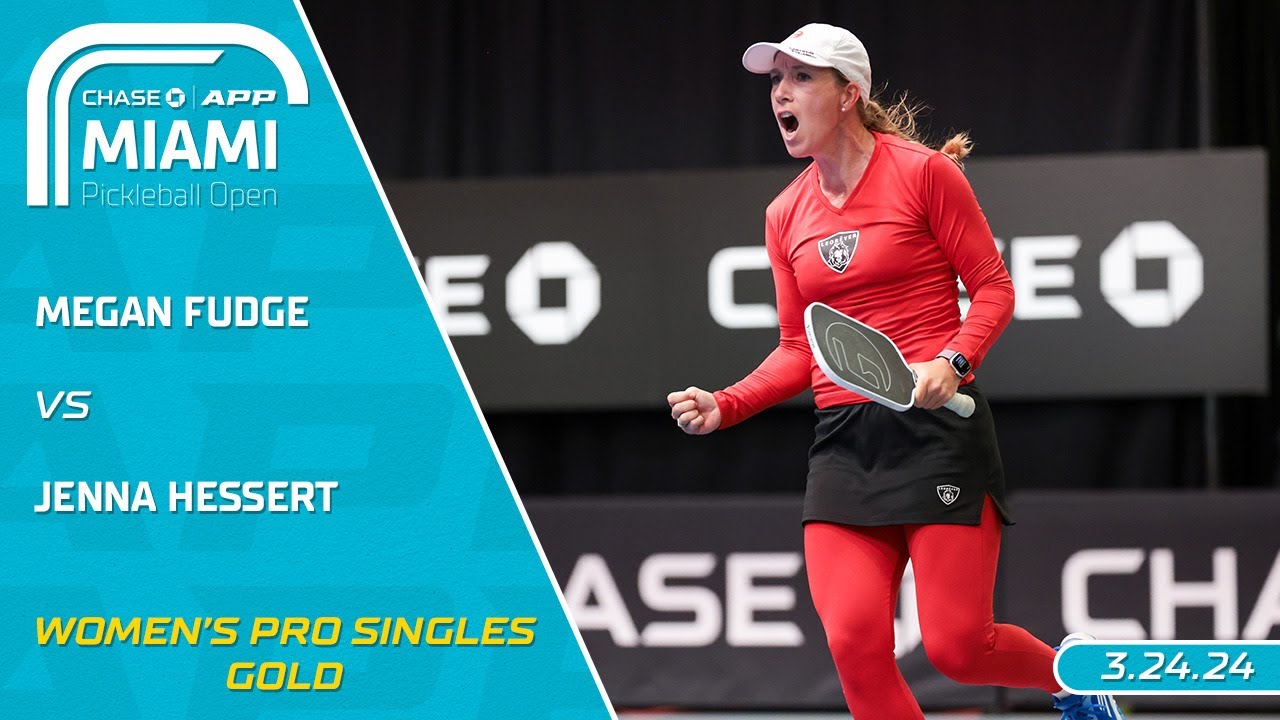 2024 Chase APP Miami Pickleball Open I Megan Fudge vs. Jenna Hessert | Women's Pro Singles Final