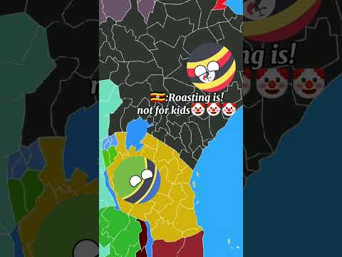 Uganda🇺🇬 Roast Battle PART2#countryballs #geography #uganda #roastbattle