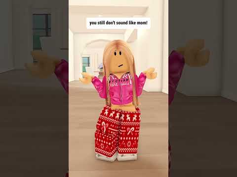SOMEONE PRETENDS TO BE HER MOM ON ROBLOX #shorts #roblox #brookhaven #brookhavenrp