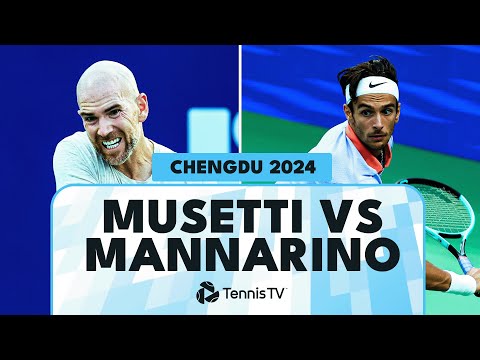 Adrian Mannarino vs Lorenzo Musetti Entertaining Match! | Chengdu 2024 Highlights