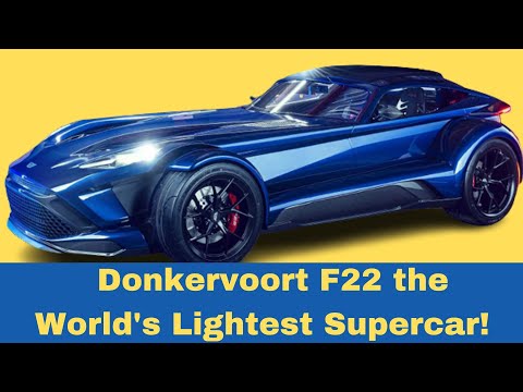 How much is Donkervoort F22 in European markets? Donkervoort F22 the World's Lightest Supercar
