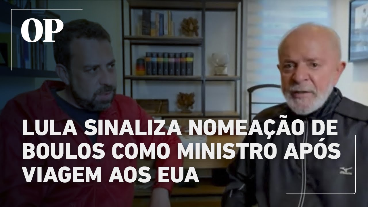 Lula sinaliza nomeação de Boulos como ministro após viagem aos EUA