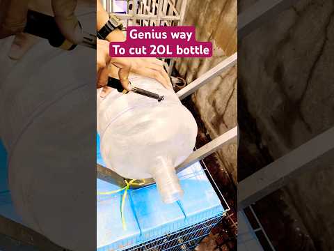 Genius Way to Cut Thick Plastic Bottles with a Soldering Iron | No Knife or Saw Needed! #trashhack