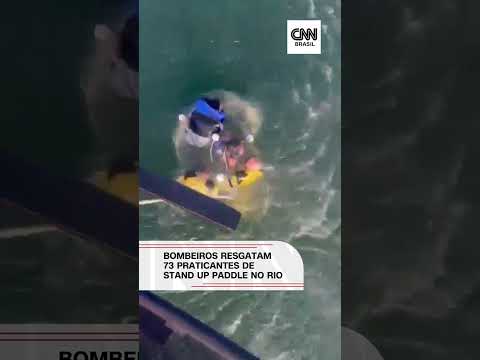 ​Bombeiros resgatam 73 praticantes de stand up paddle no Rio